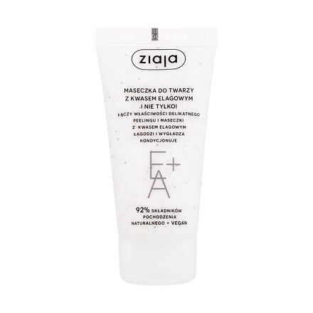 Ziaja Face Mask + Scrub With Elagic Acid zklidňující, vyhlazující a exfoliační pleťová maska 55 ml pro ženy