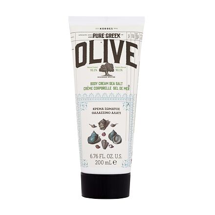 Korres Pure Greek Olive Body Cream Sea Salt hydratační tělový krém s vůní mořské soli 200 ml pro ženy