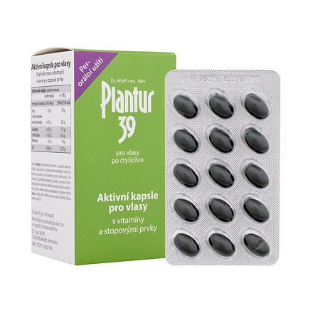 Plantur 39 Active Capsules For Hair aktivní kapsle pro zdravé vlasy 60 ks