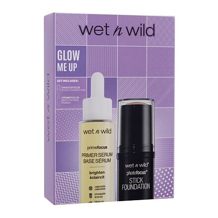 Wet n Wild Glow Me Up : make-up v tyčince Photo Focus Stick Foundation 12 g Soft Beige + podkladové sérum Prime Focus Brighten Primer Serum 30 ml