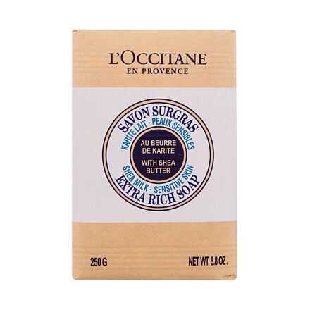 L'Occitane Shea Milk Extra Rich Soap mýdlo s bambuckým máslem pro citlivou pokožku 250 g unisex