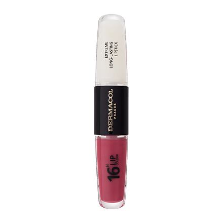 Dermacol 16H Lip Colour Extreme Long-Lasting Lipstick dlouhotrvající rtěnka a lesk na rty 2v1 8 ml odstín 6