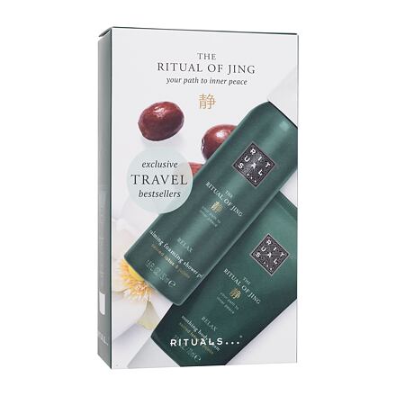 Rituals The Ritual Of Jing Exclusive Travel Bestsellers : tělový krém The Ritual Of Jing Relax Soothing Body Cream 70 ml + sprchová pěna The Ritual Of Jing Relax Calming Foaming Shower Gel 50 ml pro ženy
