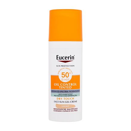 Eucerin Sun Oil Control Tinted Dry Touch Sun Gel-Cream SPF50+ tónující opalovací gelový krém na obličej 50 ml odstín light unisex
