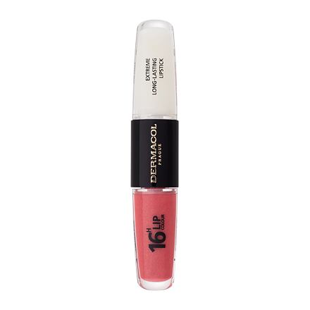 Dermacol 16H Lip Colour Extreme Long-Lasting Lipstick dlouhotrvající rtěnka a lesk na rty 2v1 8 ml odstín 37