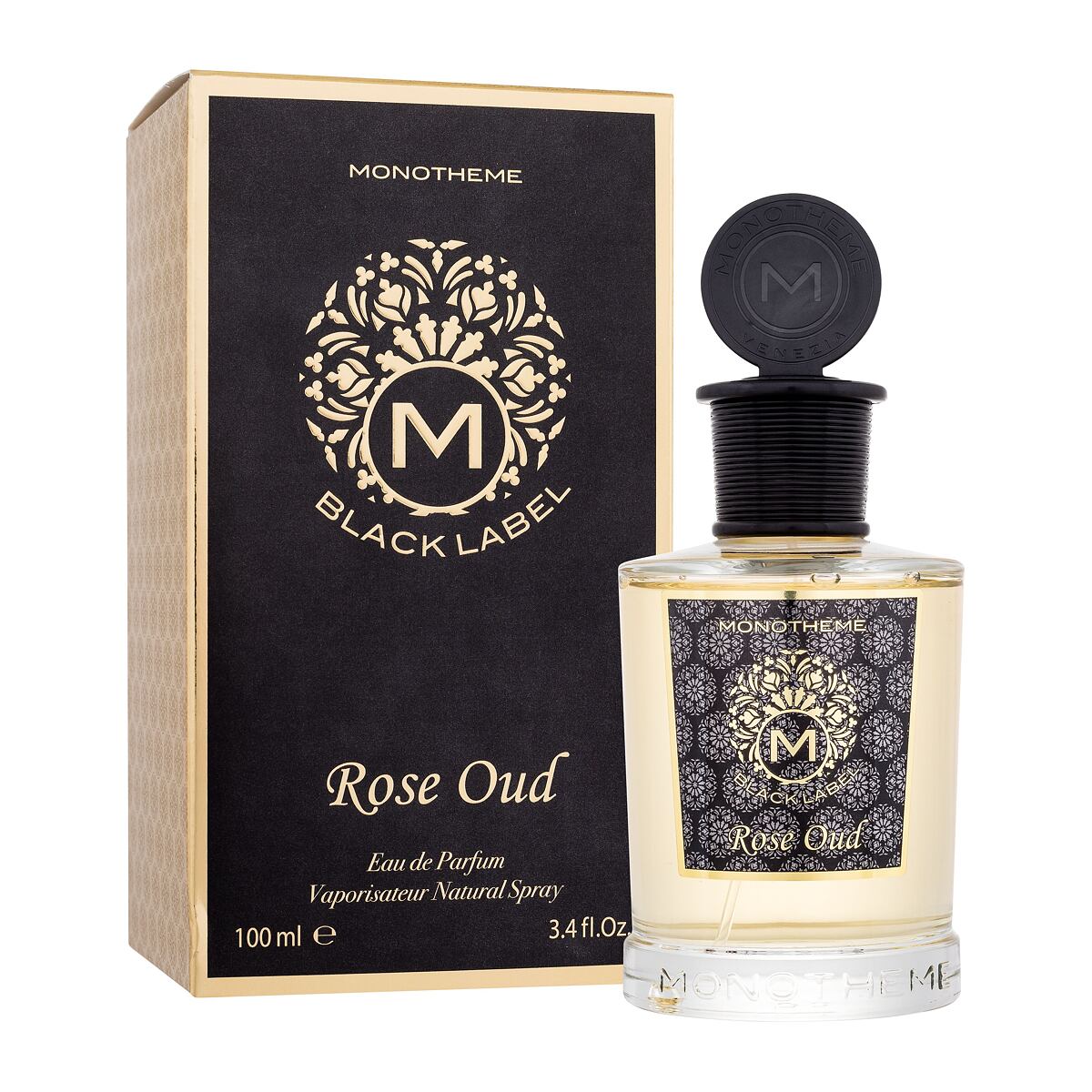 Monotheme Black Label Rose Oud 100 ml parfémovaná voda unisex