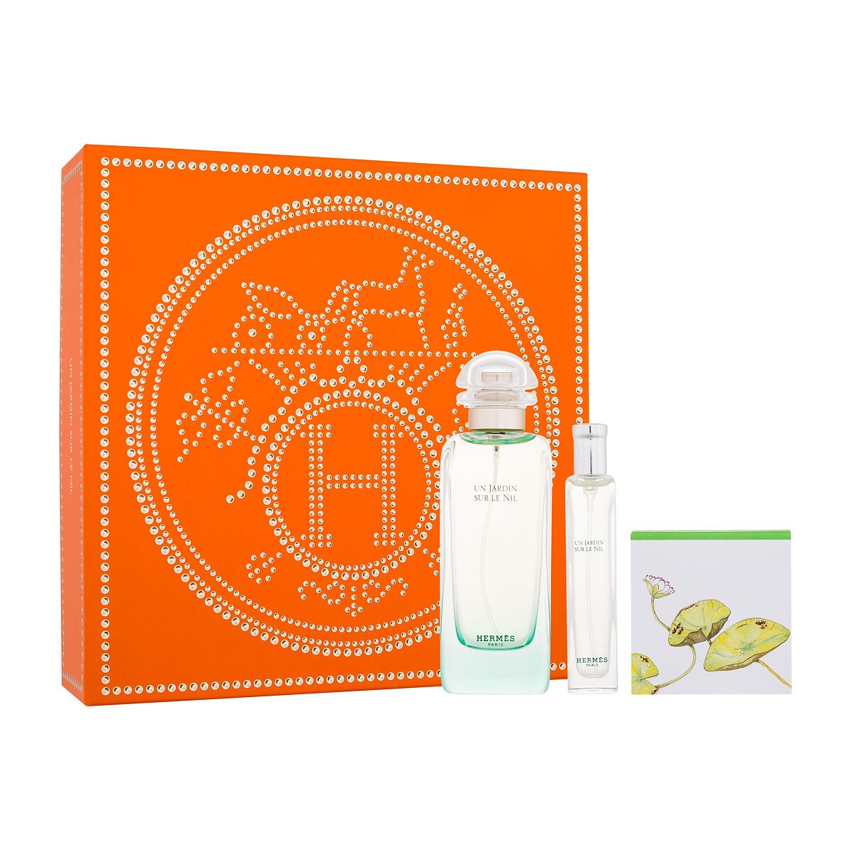 Hermes Un Jardin Sur Le Nil dárková sada toaletní voda 100 ml + toaletní voda 15 ml + parfémované tuhé mýdlo 50 g unisex