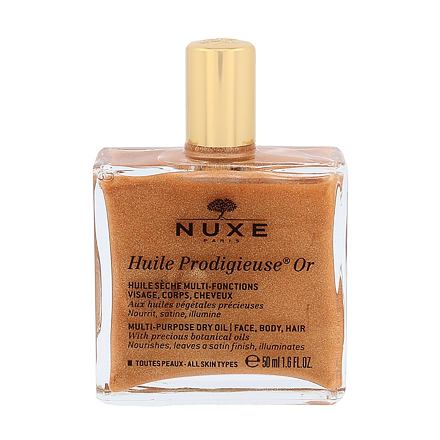 NUXE Huile Prodigieuse Or multifunkční suchý olej se třpytkami na obličej, tělo a vlasy 50 ml pro ženy