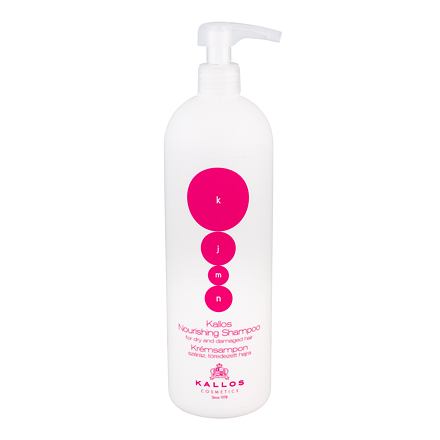 Kallos Cosmetics KJMN Nourishing vyživující šampon pro poškozené a suché vlasy 1000 ml pro ženy