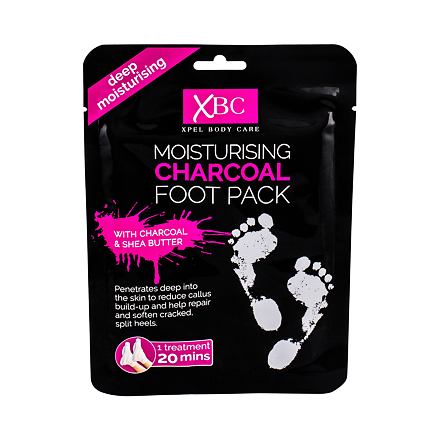 Xpel Body Care Charcoal Foot Pack hydratační ponožky s aktivním uhlím