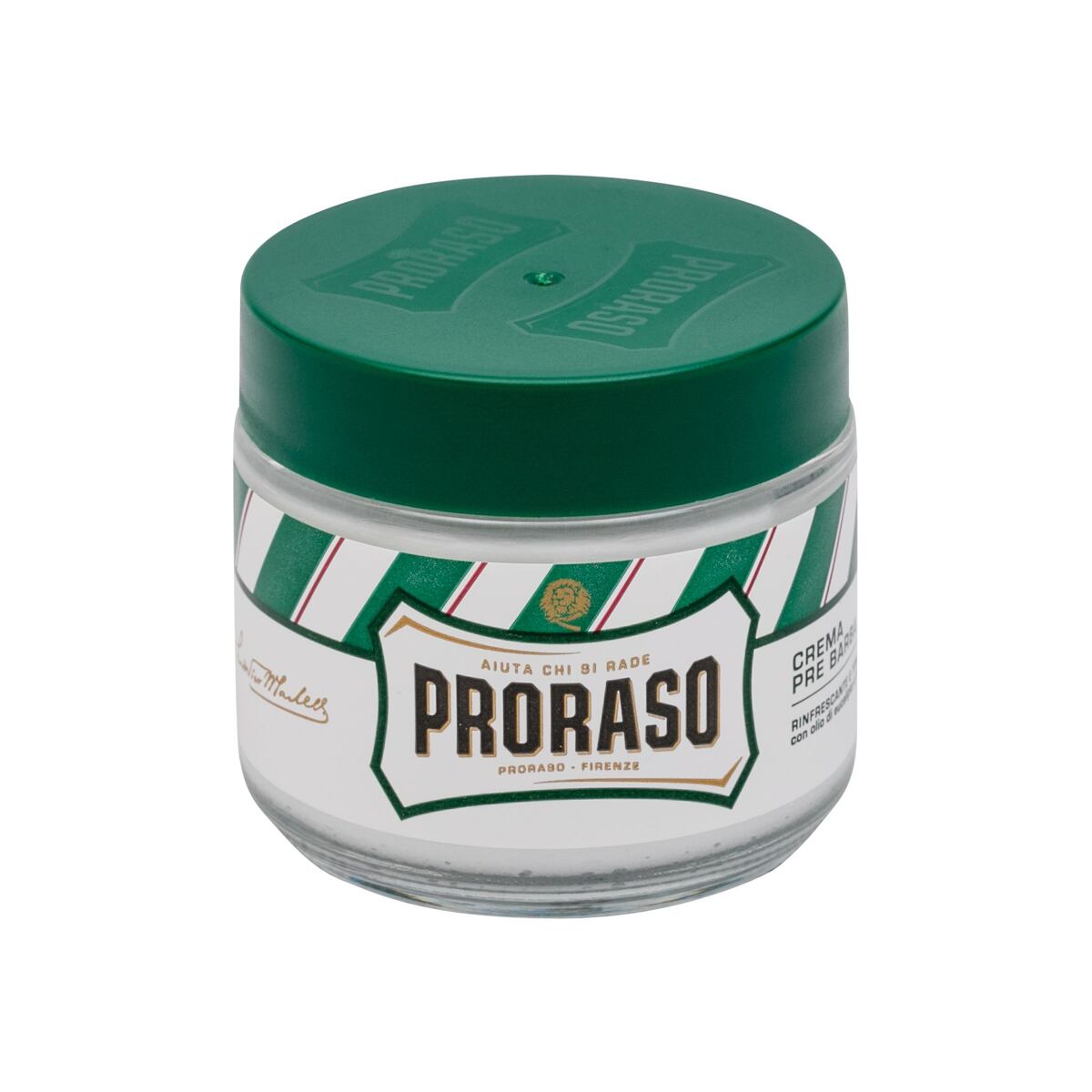 PRORASO Green Pre-Shave Cream krém pro snadnější oholení s mentolem a eukalyptem 100 ml pro muže