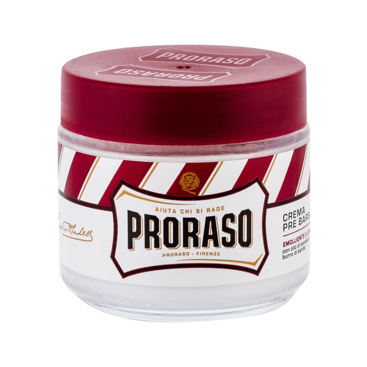 PRORASO Red Pre-Shave Cream krém před holením na tvrdé vousy 100 ml pro muže