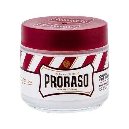 PRORASO Red Pre-Shave Cream krém před holením na tvrdé vousy 100 ml pro muže