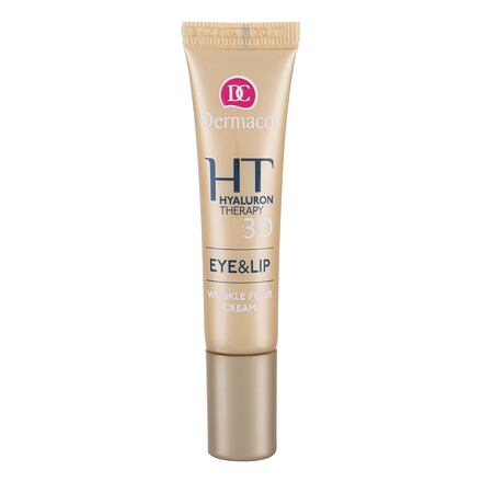 Dermacol 3D Hyaluron Therapy Eye&Lip Wrinkle Filler Cream remodelační krém na oči a rty 15 ml pro ženy