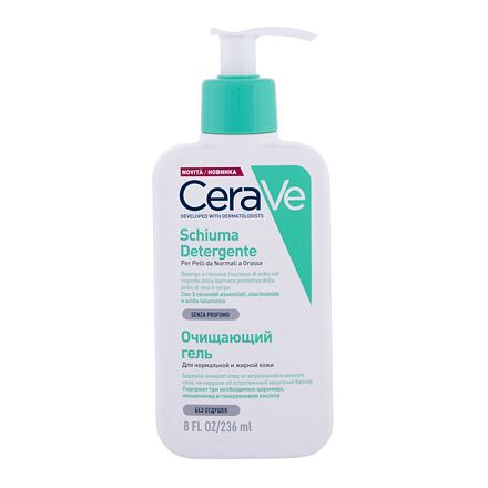 CeraVe Facial Cleansers Foaming Cleanser čisticí pěnivý gel pro normální a mastnou pleť 236 ml pro ženy