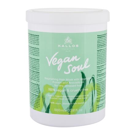Kallos Cosmetics Vegan Soul Nourishing vyživující maska pro suché vlasy 1000 ml pro ženy