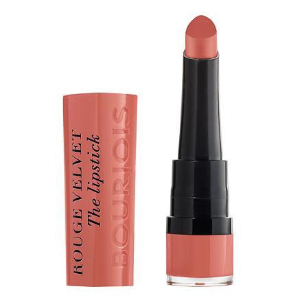 BOURJOIS Paris Rouge Velvet The Lipstick matná rtěnka 2.4 g odstín 15 peach tatin