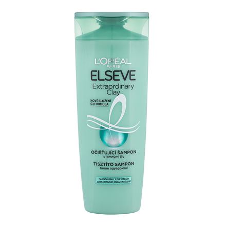 L'Oréal Paris Elseve Extraordinary Clay Rebalancing Shampoo hydratační šampon pro mastné vlasy 400 ml pro ženy