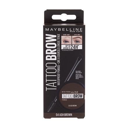 Maybelline Brow Tattoo Lasting Color Pomade gelová pomáda na obočí 4 g odstín 04 Ash Brown