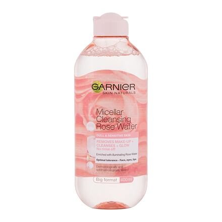 Garnier Skin Naturals Micellar Cleansing Rose Water čisticí a rozjasňující micelární voda 400 ml pro ženy