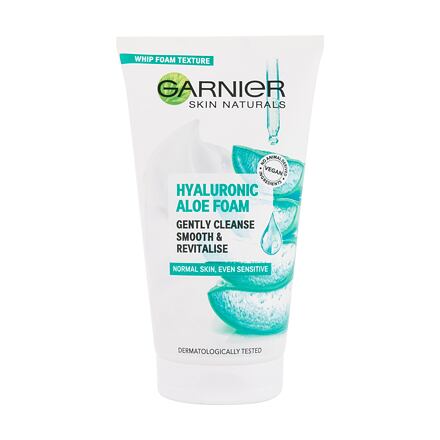 Garnier Skin Naturals Hyaluronic Aloe Foam čisticí pěna pro vyhlazení a rozjasnění pleti 150 ml pro ženy