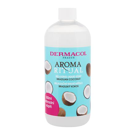 Dermacol Aroma Ritual Brazilian Coconut tekuté mýdlo na ruce náplň 500 ml pro ženy