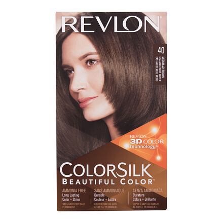 Revlon Colorsilk Beautiful Color barva na vlasy na barvené vlasy na všechny typy vlasů 59.1 ml odstín 40 Medium Ash Brown pro ženy