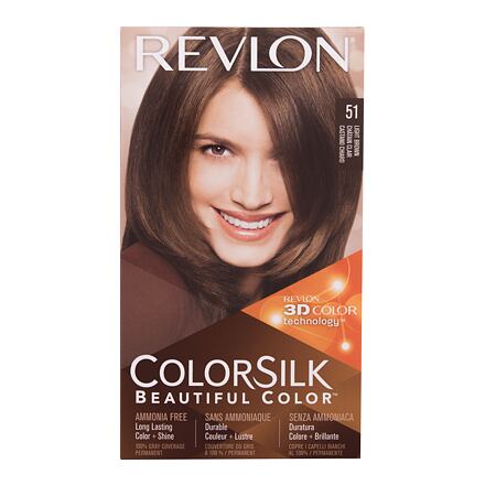 Revlon Colorsilk Beautiful Color barva na vlasy na barvené vlasy na všechny typy vlasů 59.1 ml odstín 51 Light Brown pro ženy