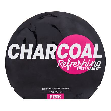 Pink Charcoal Refreshing Sheet Mask osvěžující plátýnková maska s aktivním uhlím pro ženy