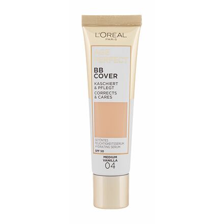 L'Oréal Paris Age Perfect BB Cover hydratační a krycí bb krém 30 ml odstín 04 medium vanilla