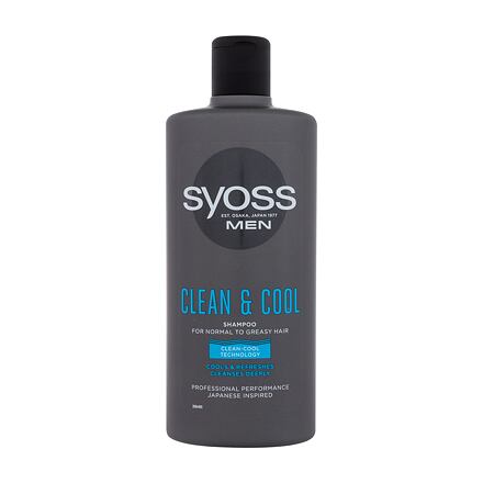 Syoss Men Clean & Cool osvěžující šampon 440 ml pro muže