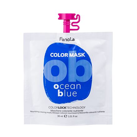 Fanola Color Mask vyživující a barvicí maska na vlasy 30 ml Ocean Blue pro ženy