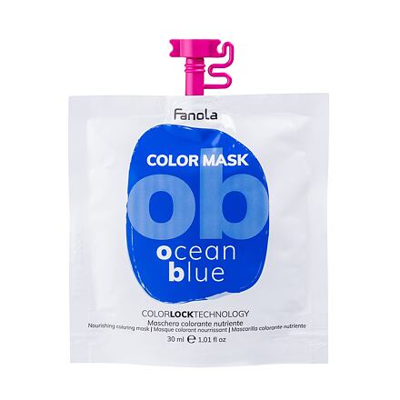 Fanola Color Mask vyživující a barvicí maska na vlasy 30 ml odstín Ocean Blue pro ženy
