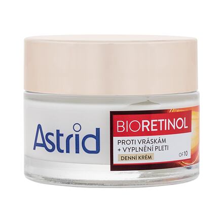 Astrid Bioretinol Day Cream SPF10 denní pleťový krém proti vráskám 50 ml pro ženy