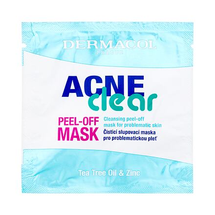 Dermacol AcneClear Peel-Off Mask čisticí slupovací maska pro problematickou pleť 8 ml pro ženy