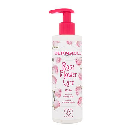Dermacol Rose Flower Care Creamy Soap vyživující krémové mýdlo na ruce 250 ml pro ženy