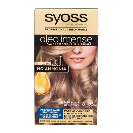 Syoss Oleo Intense Permanent Oil Color permanentní olejová barva na vlasy bez amoniaku 50 ml odstín 8-05 Beige Blond pro ženy
