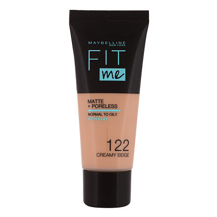 Maybelline Fit Me! Matte + Poreless sjednocující make-up s matujícím efektem 30 ml 122 Creamy Beige