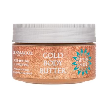 Dermacol After Sun Gold Body Butter třpytivé regenerační tělové máslo 200 ml