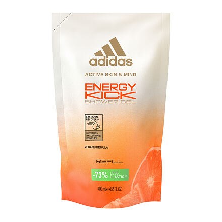 Adidas Energy Kick energizující sprchový gel náplň 400 ml pro ženy