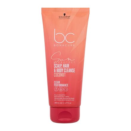 Schwarzkopf Professional BC Bonacure Sun Protect Scalp, Hair & Body Cleanse Coconut šampon pro sluncem namáhané vlasy 200 ml pro ženy