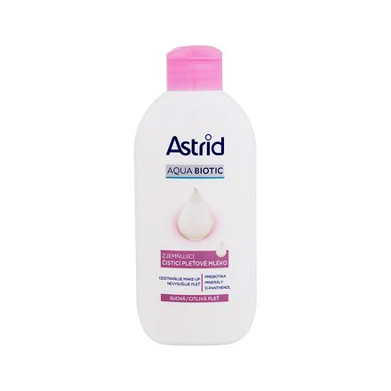 Astrid Aqua Biotic Softening Cleansing Milk zjemňující čisticí mléko pro suchou a citlivou pleť 200 ml pro ženy