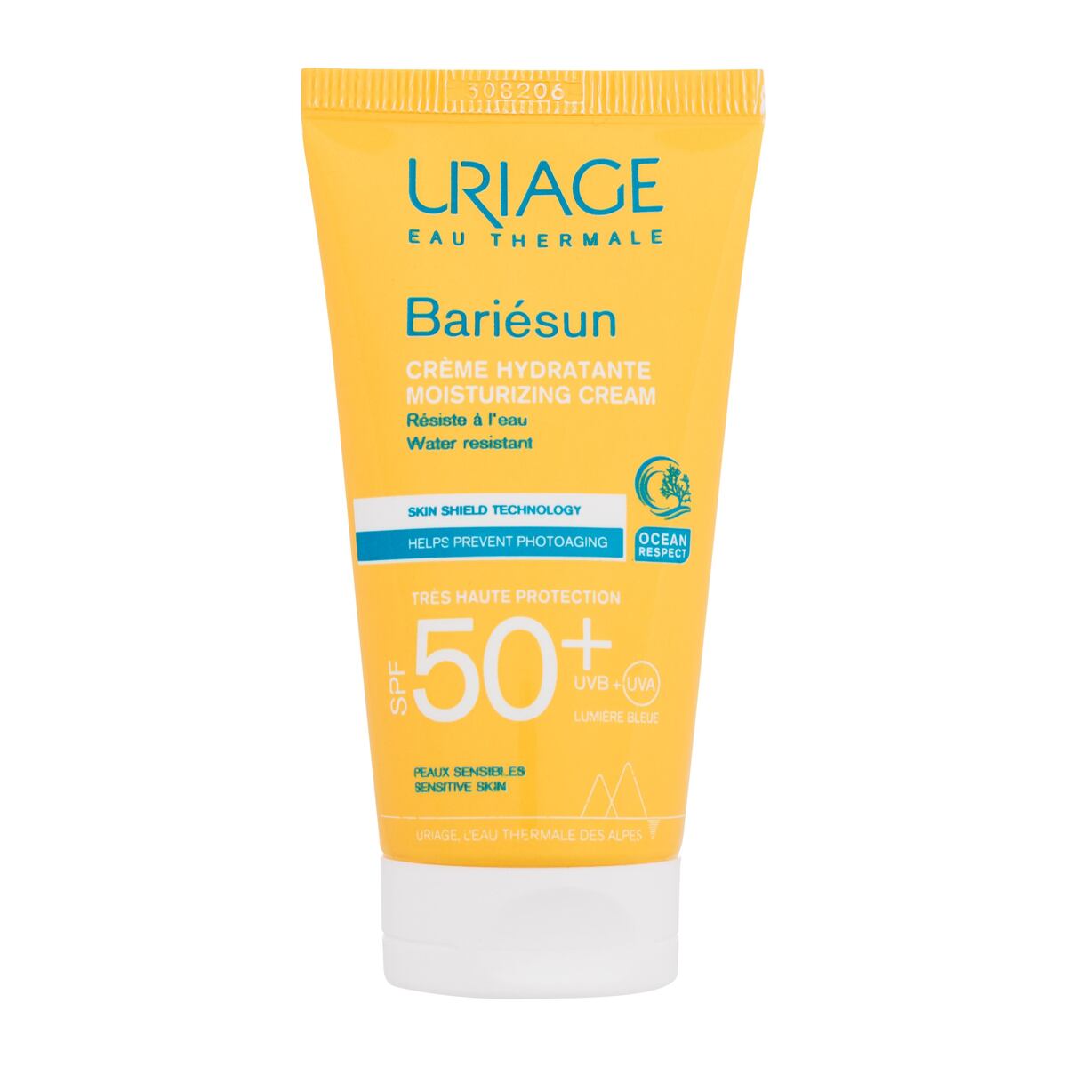 Uriage Bariésun Moisturizing Cream SPF50+ voděodolný hydratační opalovací krém na obličej 50 ml 50 ml unisex