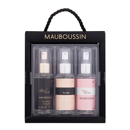 Mauboussin Mauboussin Pour Elle : tělový závoj Elixir Pour Elle 50 ml + tělový závoj Pour Elle 50 ml + tělový závoj Rose Pour Elle 50 ml pro ženy