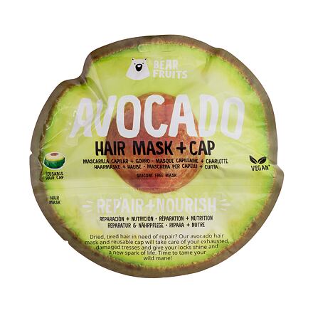 Bear Fruits Avocado Hair Mask + Cap regenerační a vyživující maska na vlasy 20 ml unisex