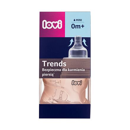 LOVI Trends Bottle 0m+ Pink kojenecká lahev 120 ml