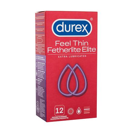 Durex Feel Thin Extra Lubricated tenké kondomy s extra lubrikací 12 ks