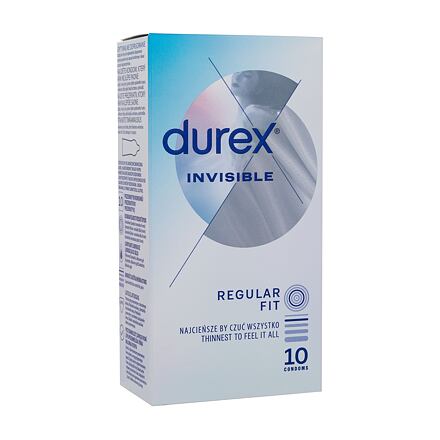 Durex Invisible extra tenké kondomy se silikonovým lubrikačním gelem 10 ks