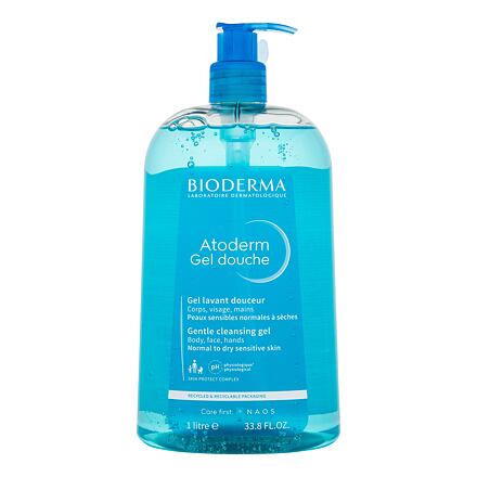 BIODERMA Atoderm Gentle Cleansing Gel jemný sprchový gel pro normální až suchou citlivou pokožku 1000 ml unisex