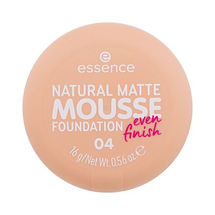 Essence Natural Matte Mousse pěnový make-up pro matný vzhled 16 g odstín 04
